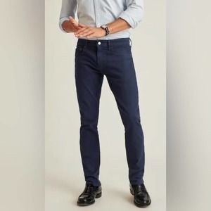 BONOBOS Men's 33 Anchorage Dark Navy Slim Straight Travel Jeans